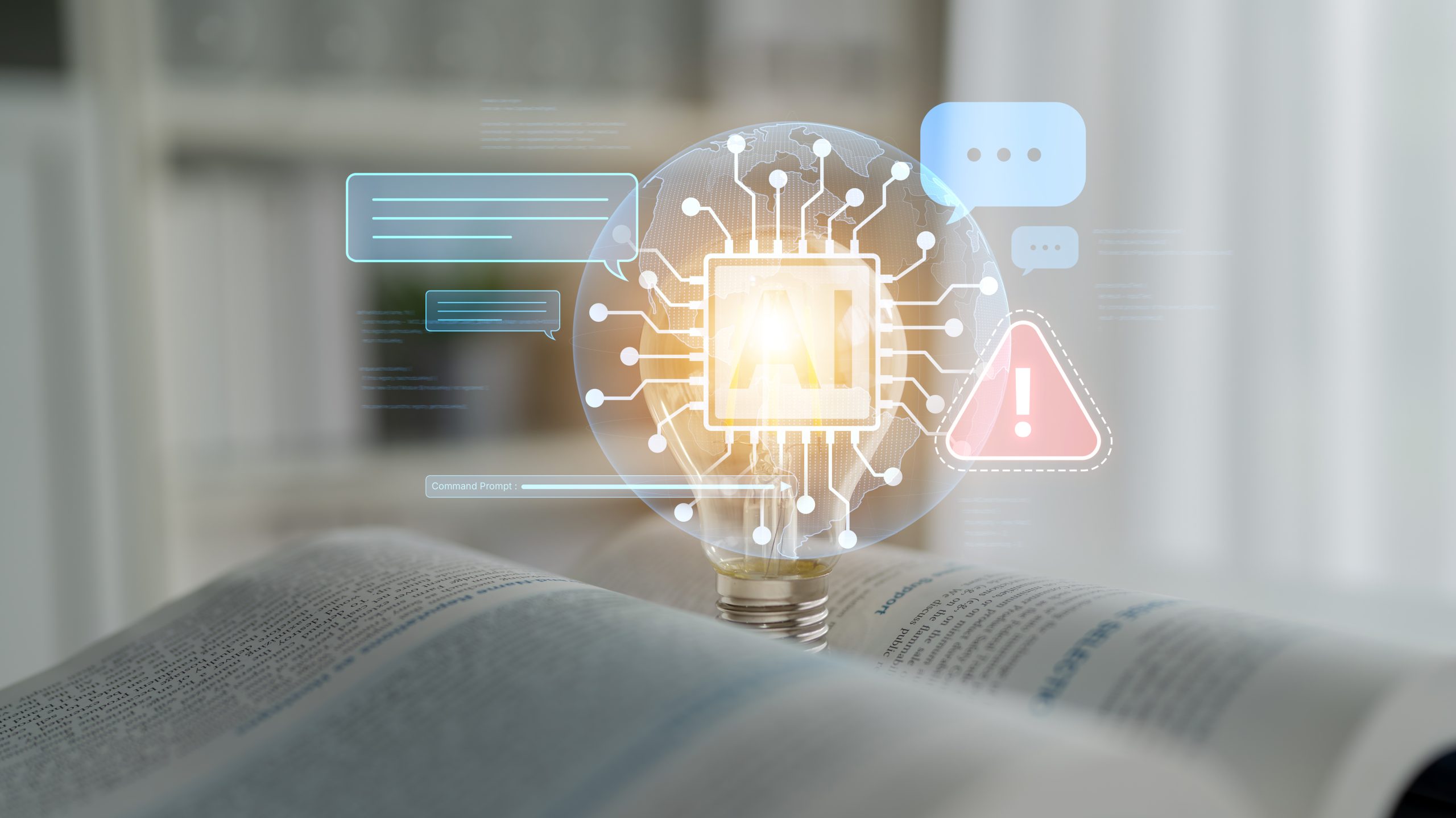 ImAI Prompt Error Warning in Chat Interface with Alert and System Issue Spline